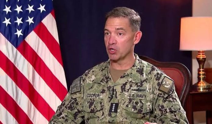 briefing to a US Senate committee, Admiral Brad Cooper, head of United States Central Command,