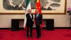 Iran’s Foreign Minister Abbas Araghchi met with his Chinese counterpart Wang Yi in Beijing, w